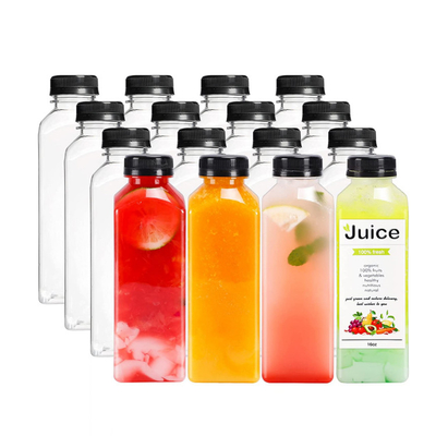 Botellas de jugo en colores personalizados con material biodegradable y varias capacidades 120ml 250ml 350ml 500ml