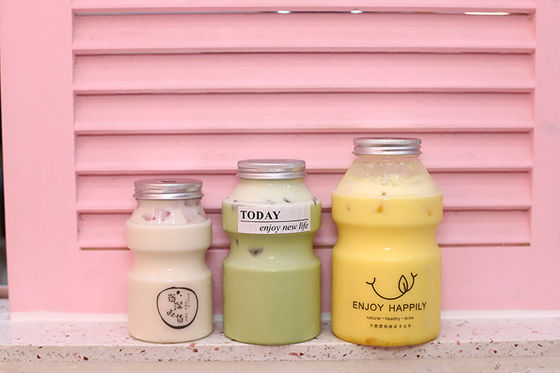 Jarras transparentes para té de burbujas, capacidad de 0,5 kg, para necesidades comerciales