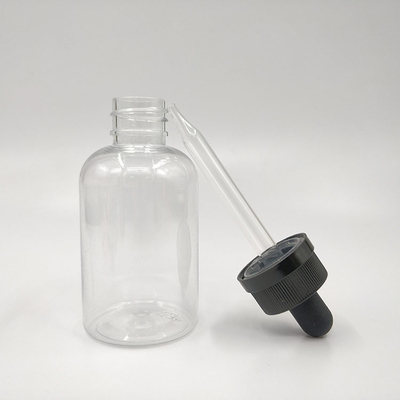 Confeccionar botellas de gotero de plástico 10ml 15ml 20ml 30ml 40ml 50ml 60ml 70ml 100ml 120ml con tapa de tornillo transparente