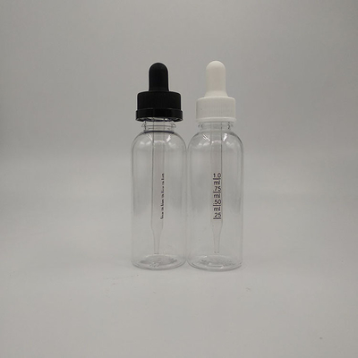 Botellas de goteo de plástico de superficie lisa para productos líquidos en recipientes de vidrio