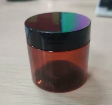 Sellado del frasco cosmético de plástico de 100 ml con junta sensible a la presión e impresión personalizada