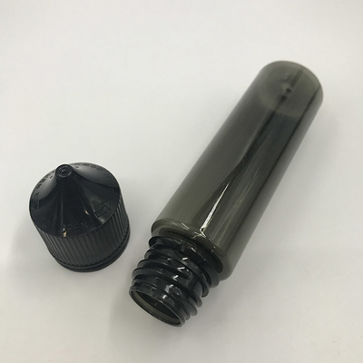 Botella de 60 ml de líquido transparente E de forma redonda para el embalaje de jugo de vape