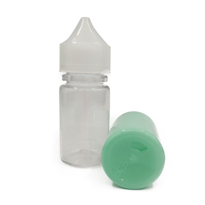 Botella transparente de líquido de 18 mm tamaño de cuello para almacenamiento fácil de líquido de E