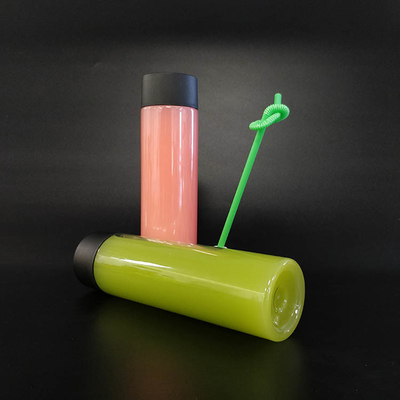 BPA libre 0,5 kg botella de jugo de cilindro claro con tapa para el negocio de jugo