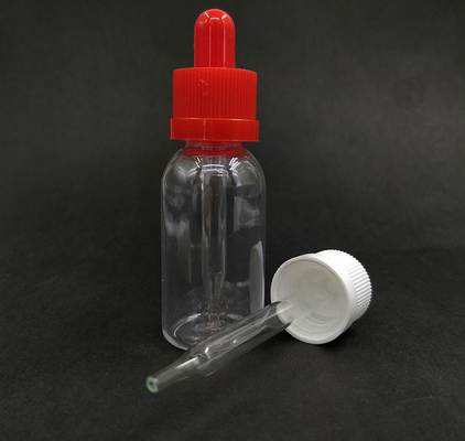 Botellas de gotero de vidrio de plástico con tapa de tornillo a prueba de fugas para dispensar líquidos con precisión