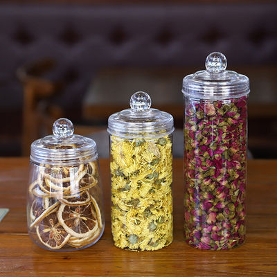 Frascos de plástico transparente con impresión personalizada para soluciones de embalaje transparente