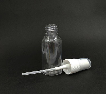 Botella de pulverización de plástico PET con 10 ml 15 ml 30 ml 50 ml 60 ml 70 ml 100 ml 200 ml 500 ml Capacidad