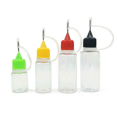 Botella líquida PET E de 10 ml con manipulación de la superficie de impresión por pantalla