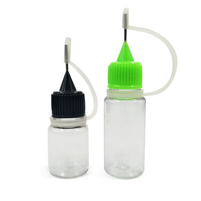 Botella líquida PET E de 10 ml con manipulación de la superficie de impresión por pantalla