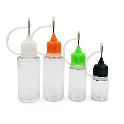 Botella líquida PET E de 10 ml con manipulación de la superficie de impresión por pantalla
