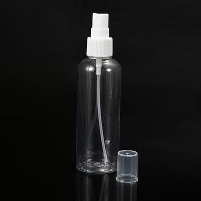 Botella de pulverización de plástico PET redonda versátil y transparente para todas las necesidades de pulverización