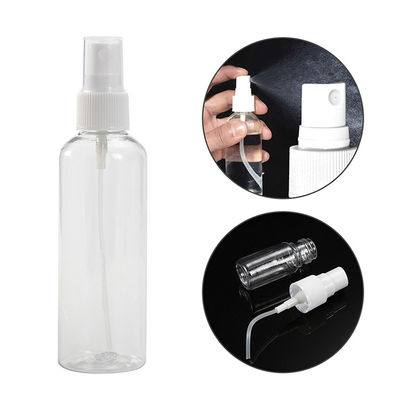 Botella de pulverización de plástico PET transparente para pulverización transparente y duradera