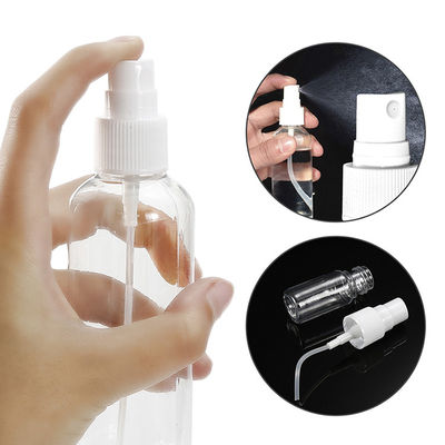 Botella de pulverización de plástico PET redonda versátil y transparente para todas las necesidades de pulverización