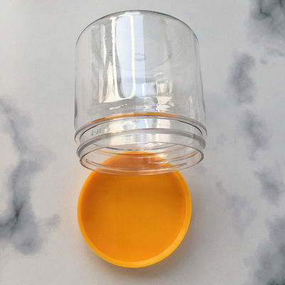 Contenedores de frascos de plástico de 85 diámetros duraderos y seguros con sellado de papel de aluminio