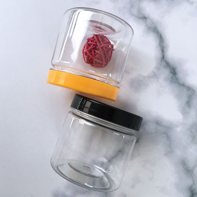 Contenedores de frascos de plástico de 85 diámetros duraderos y seguros con sellado de papel de aluminio