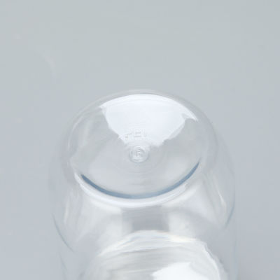 Tarro de plástico esmerilado transparente de gran venta, tarro para mascotas con tapa, tarros de plástico herméticos con precio de fábrica