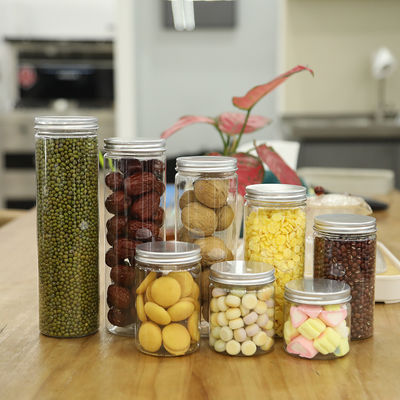Contenedores de almacenamiento de plástico de grado alimenticio de 60 ml y 80 ml con tapas