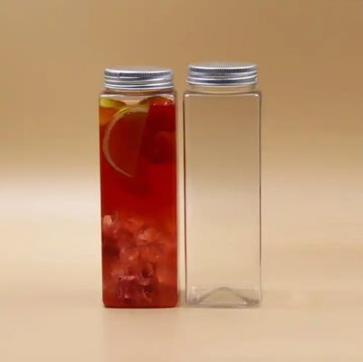 Botellas de té de leche de plástico mediano para personalización y marca