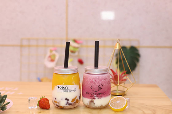 Las botellas de té de leche de alta capacidad se pueden personalizar con un mango de 120 ml 250 ml 350 ml 500 ml 1000 ml