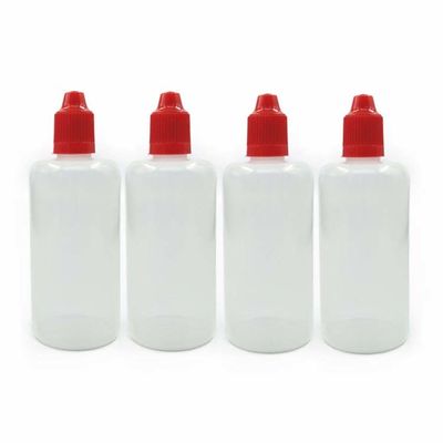 Botella de líquido electrónico de 80 ml con tapa de rosca para un sellado seguro y fácil rellenado