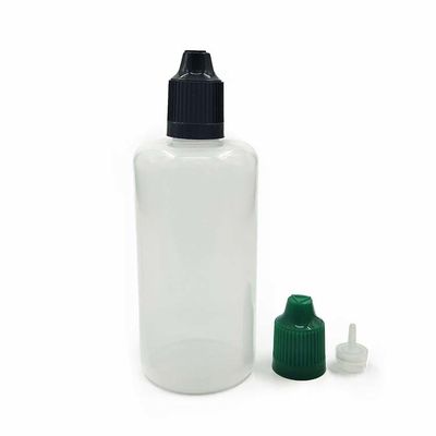 Botella de líquido electrónico de 80 ml con tapa de rosca para un sellado seguro y fácil rellenado
