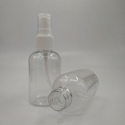 Botella de spray de niebla desinfectante de manos con logotipo personalizado, recargable de plástico PET ecológico