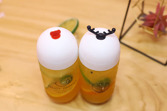 Manija aislante Almacenamiento de bebidas conveniente Botellas de té con leche clara