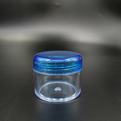 Jarrón cosmético de plástico transparente personalizado con rendimiento de superficie lisa