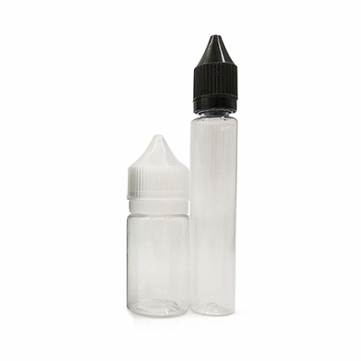 Botella de e-líquido duradera y conveniente, tamaños de 10 ml, 15 ml, 30 ml, 60 ml, 80 ml y 100 ml para necesidades de vapeo