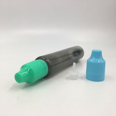 Botella de líquido E transparente con tamaño de cuello de 18 mm y capacidad de 10 ml 15 ml 30 ml 60 ml 80 ml 100 ml