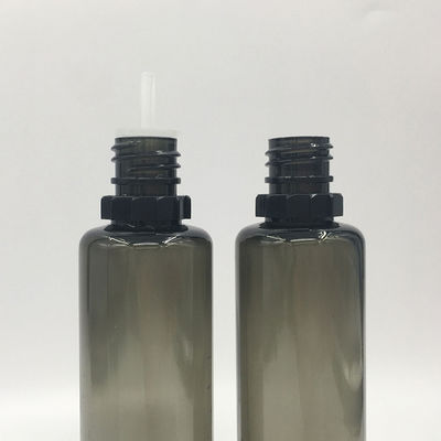 Botella de líquido E transparente con tamaño de cuello de 18 mm y capacidad de 10 ml 15 ml 30 ml 60 ml 80 ml 100 ml