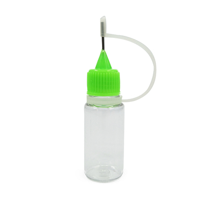 Botellas pequeñas con cuello a prueba de niños para líquidos, diseño transparente