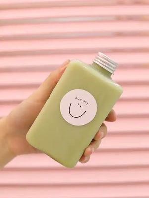 Botellas de té de leche de alta capacidad, transparentes con tapa atornillada 120 ml 250 ml 350 ml 500 ml 1000 ml