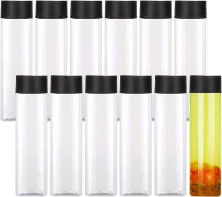 Botellas de té de leche de alta capacidad, transparentes con tapa atornillada 120 ml 250 ml 350 ml 500 ml 1000 ml