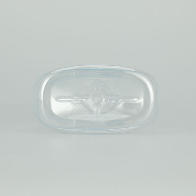 Botella dispensadora con bomba PET con material reciclable y tratamiento superficial de serigrafía