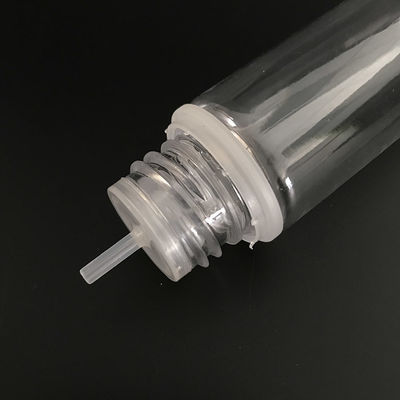 Impresión en pantalla Botella de líquido E a prueba de niños de 18 mm tamaño de cuello con diseño impreso en pantalla y tapa a prueba de niños