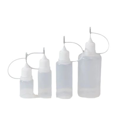 Botella de e-líquido con tapón de rosca en negro transparente para envasado de e-líquido