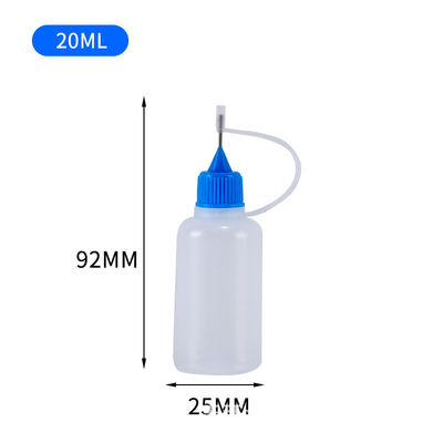 Botella de e-líquido con tapón de rosca en negro transparente para envasado de e-líquido