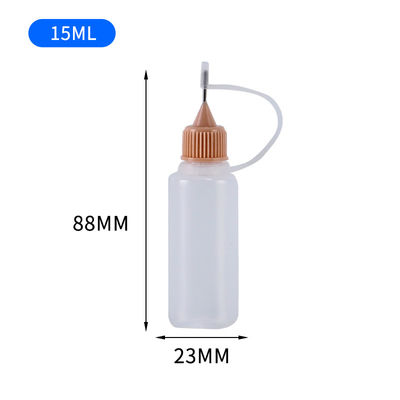 Botella de e-líquido con tapón de rosca en negro transparente para envasado de e-líquido