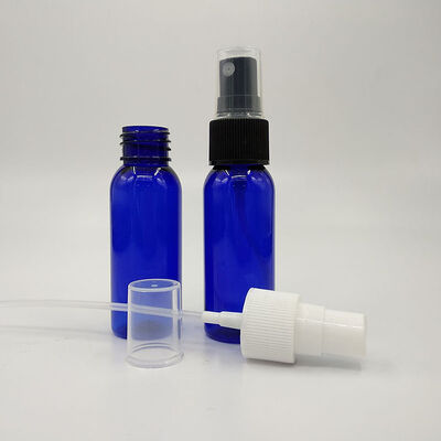 Botella rociadora de plástico PET negro clásico Superficie lisa Colores ámbar verde transparente Diseñada para soluciones de dispensación de líquidos