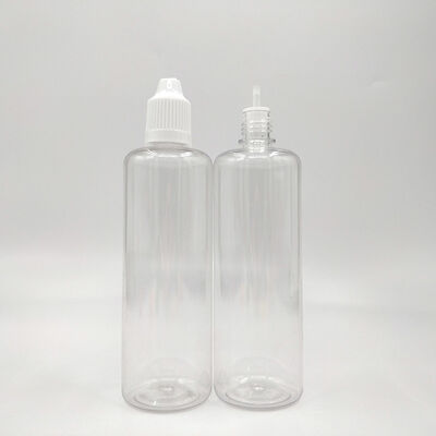 Botella de e-líquido transparente que ofrece personalización de logotipo, adecuada para el envasado de e-juice y sellado a prueba de fugas