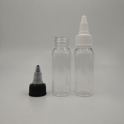Botellas cuentagotas de plástico de 10 ml, 15 ml, 20 ml, 30 ml, 40 ml, 50 ml, 60 ml, 70 ml, 100 ml y 120 ml con superficie lisa y tipo de tapón cuentagotas, ideales para laboratorio