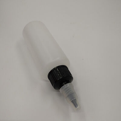 Botellas de gotero de vidrio de plástico diseñadas con superficie lisa y tipo de sellado con tapa de tornillo que proporciona contención de líquido a prueba de fugas