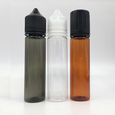 Botella transparente de líquido E de 10 ml 15 ml 30 ml 40 ml 60 ml 80 ml 100 ml Compatible con las tapas de goteo y las tapas a prueba de niños