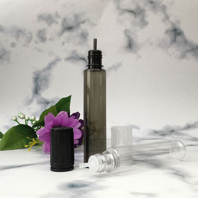 Botella de E-líquido de PET con logotipo personalizado en capacidades de 10ml 15ml 30ml 40ml 60ml 80ml 100ml Adecuado para diversas aplicaciones