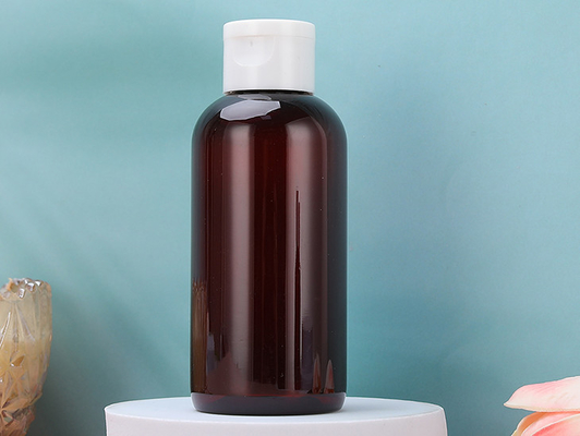 Botellas de loción de plástico de cuello de HDPE con etiquetado de superficie de manejo y capacidad de botella de 250 ml