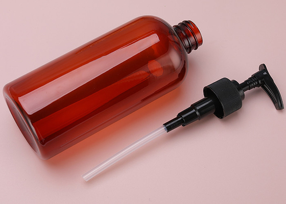 botellas de la loción del plástico transparente del dispensador del lavado del cuerpo del acondicionador del champú 500ml con las bombas