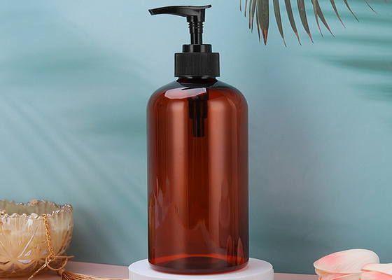 botellas de la loción del plástico transparente del dispensador del lavado del cuerpo del acondicionador del champú 500ml con las bombas