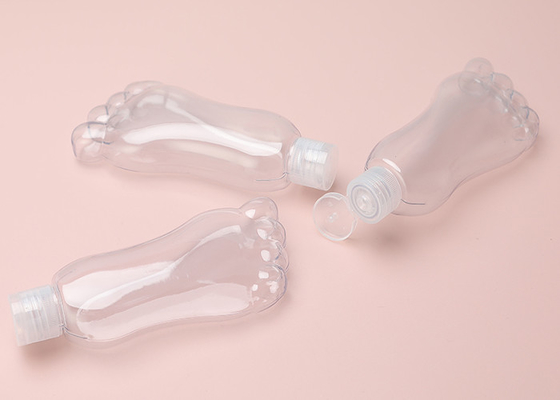 Botella recargable plástica de la cadena dominante de la forma 30ml 60ml del pie con Flip Cap