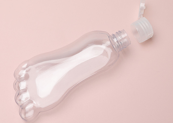 Botella recargable plástica de la cadena dominante de la forma 30ml 60ml del pie con Flip Cap